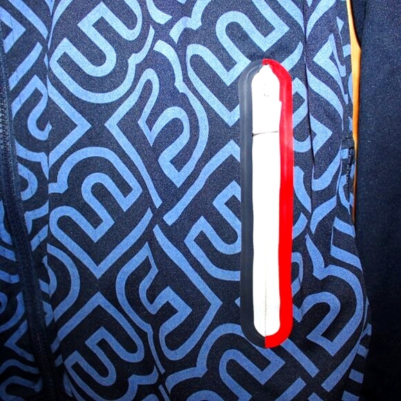 Born Fly AnyTown USA Track Jacket - Navy, Red & White - Size L - Picture 6 of 10